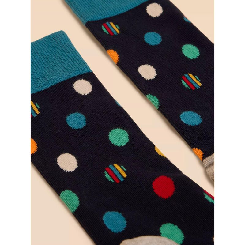 White Stuff Polka Dot Ankle Sock image number 1